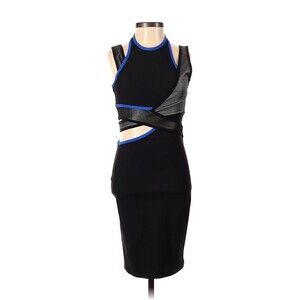 2014 ALEXANDER WANG x H&M Scuba Gray & Blue Bodycon Casual Dress - US 2